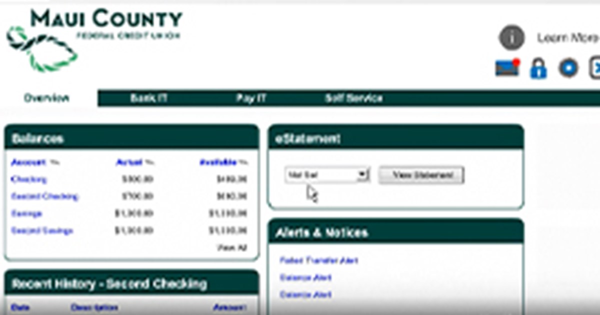 Online Banking Maui County Online Banking Maui County FCU